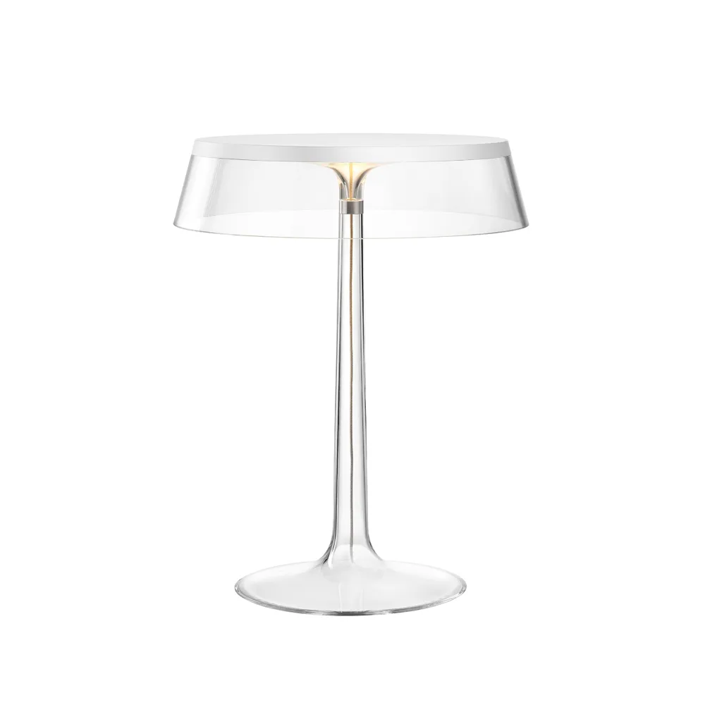 Bon Jour T bordlampe, White-transparent skjerm Flos