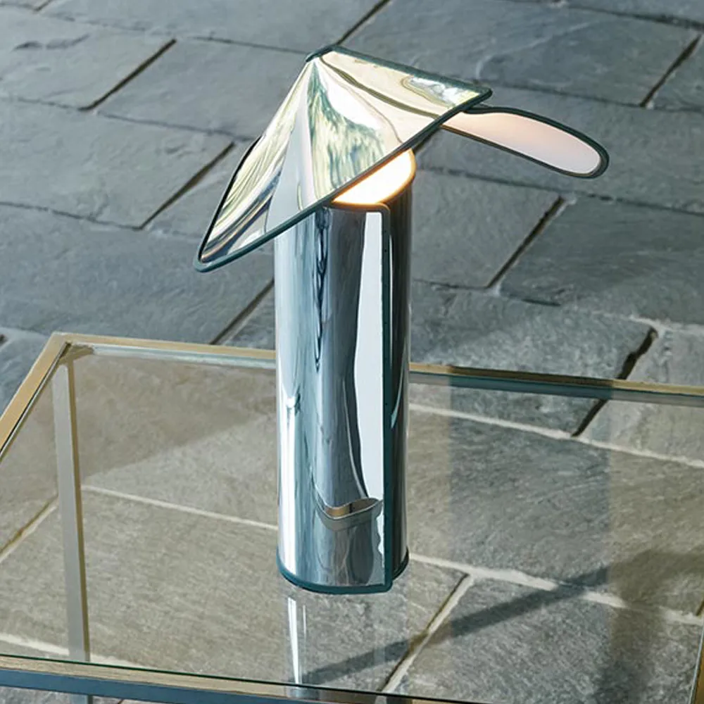 Chiara T bordlampe, Aluminium-antrasitt kant Flos