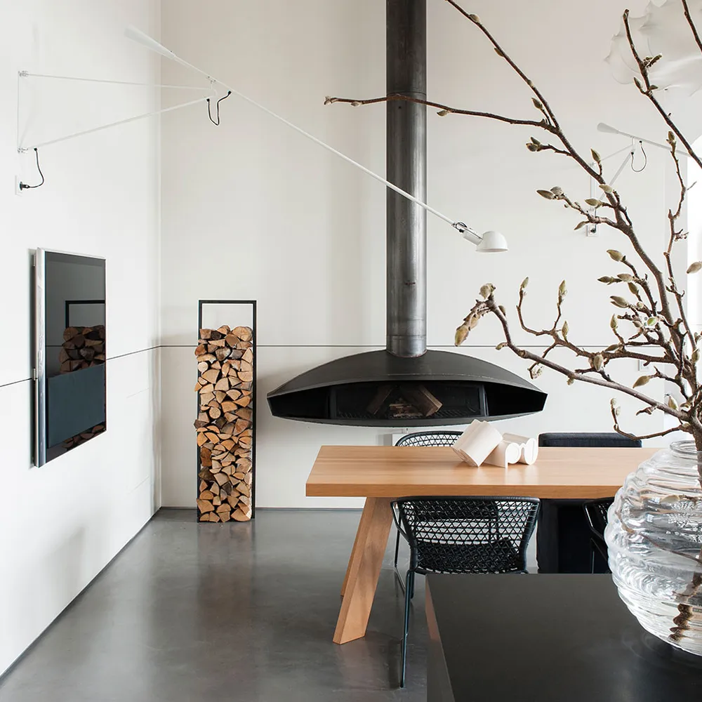 Flos 265 vegglampe, Hvit lakk Flos