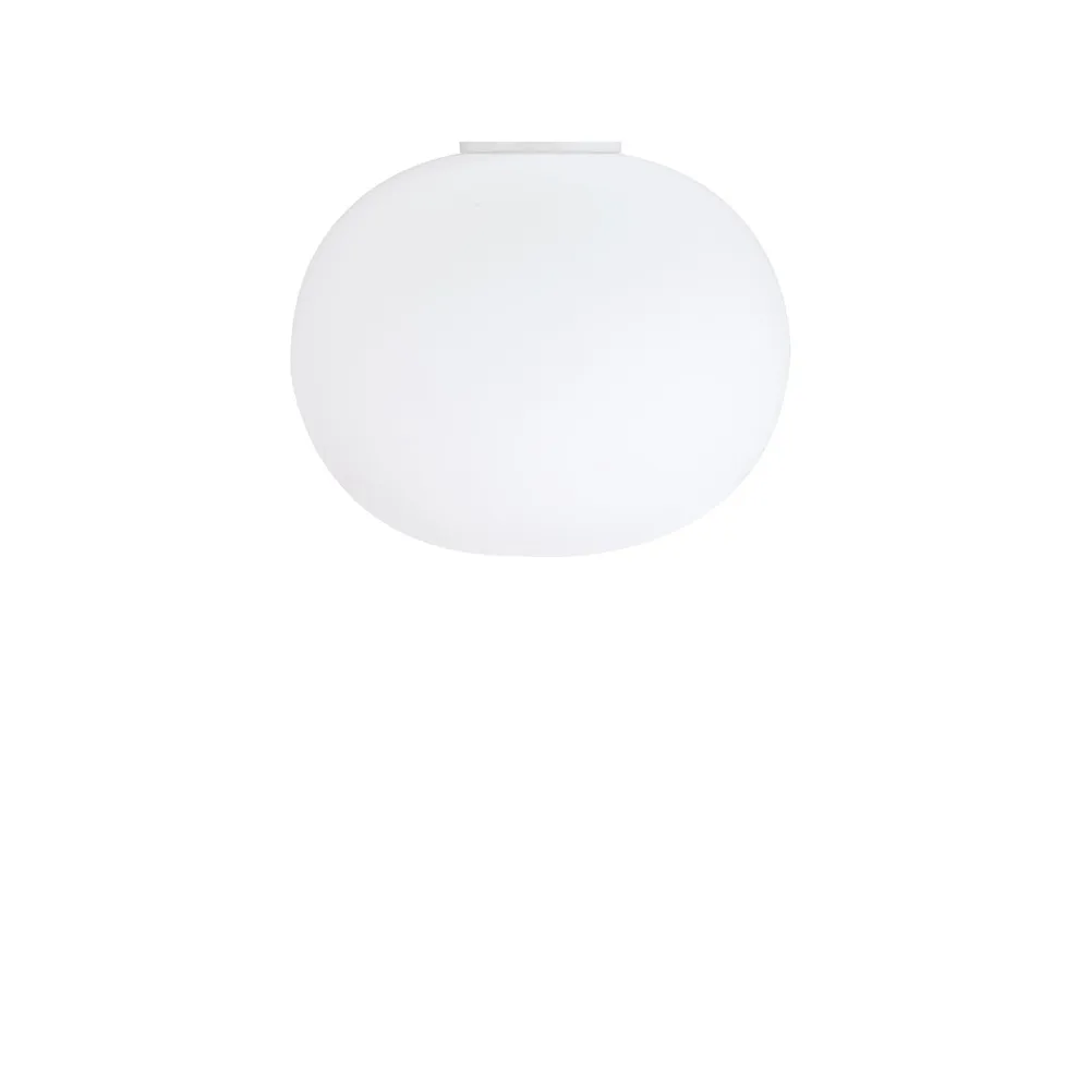 Glo-ball C/W Zero vegg- og taklampe, Hvit opalglass Flos