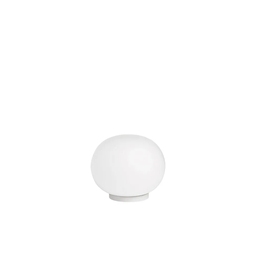 Glo-Ball Mini T bordlampe, Hvit opalglass Flos