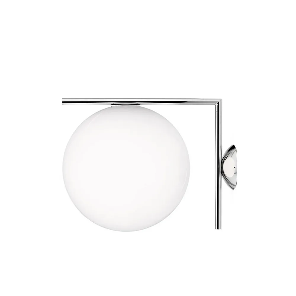 IC lights C/W1 vegglampe, Krom-opal Flos