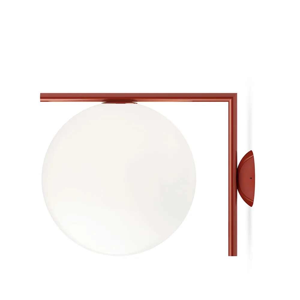 IC lights C/W2 vegglampe, Burgundy-opal Flos