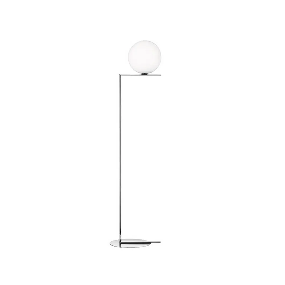 IC lights F2 gulvlampe, Krom-opal Flos