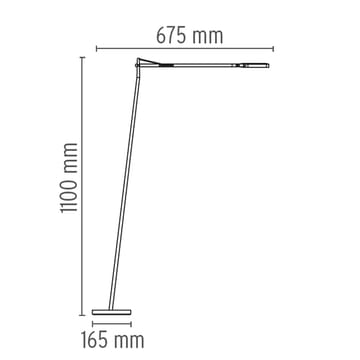 Kelvin F LED gulvlampe - Svart - Flos