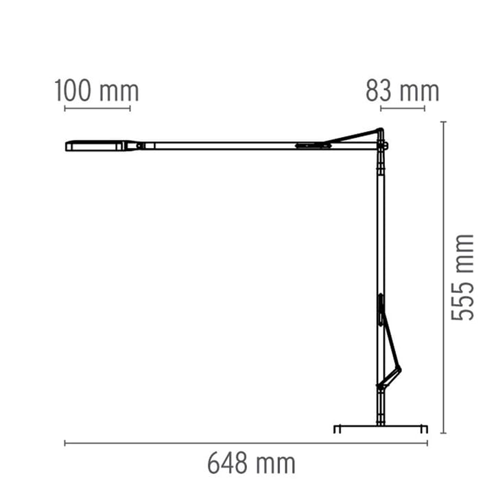Kelvin T LED bordlampe, Antrasitt Flos