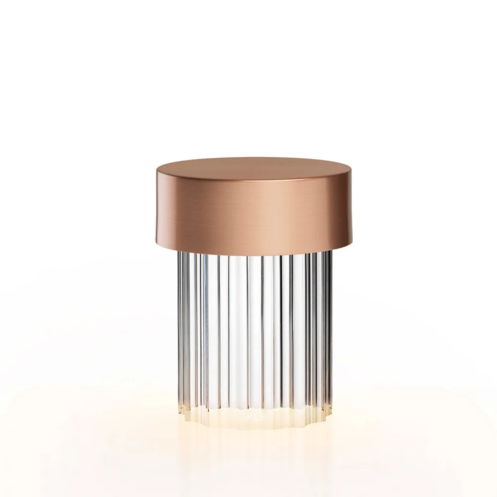 Last Order Fluted IP20 bordlampe, Kopper Flos