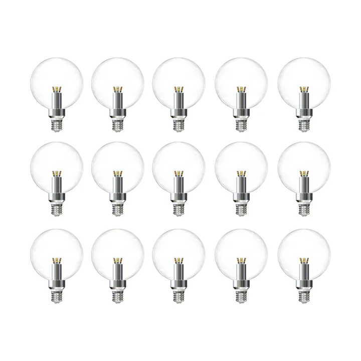 LED globepære retrofit dimbar lyskilde E27 15-pakning
 - 2500 K 170 lm 3 W - Flos