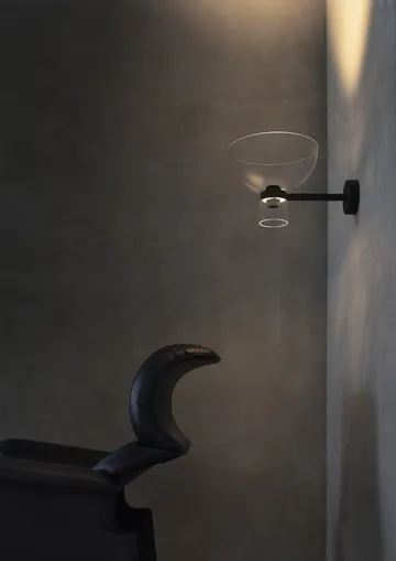 Nocturne Bowl vegglampe - Svart - Flos