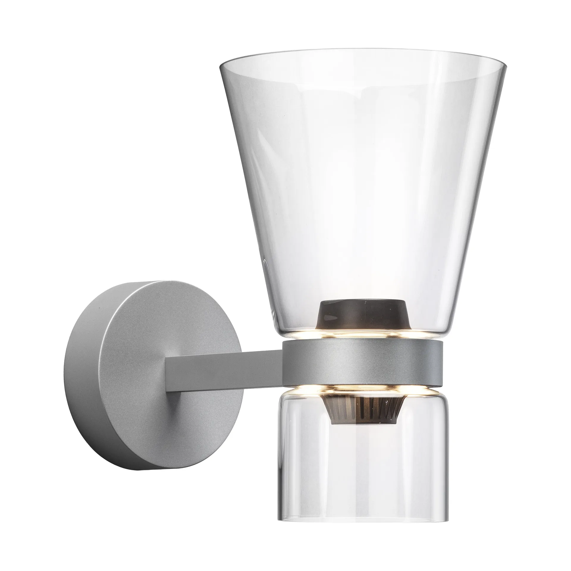Nocturne Cone vegglampe - Silver,  Flos