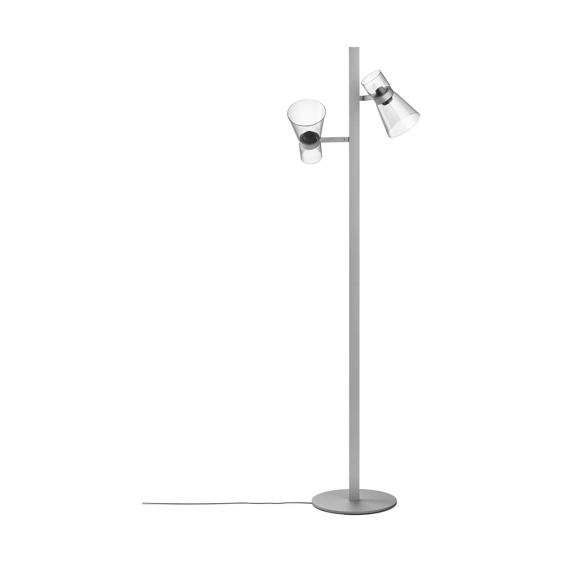 Nocturne F2 cone gulvlampe - Silver,  Flos