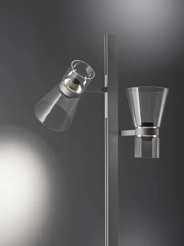 Nocturne F2 cone gulvlampe - Silver - Flos