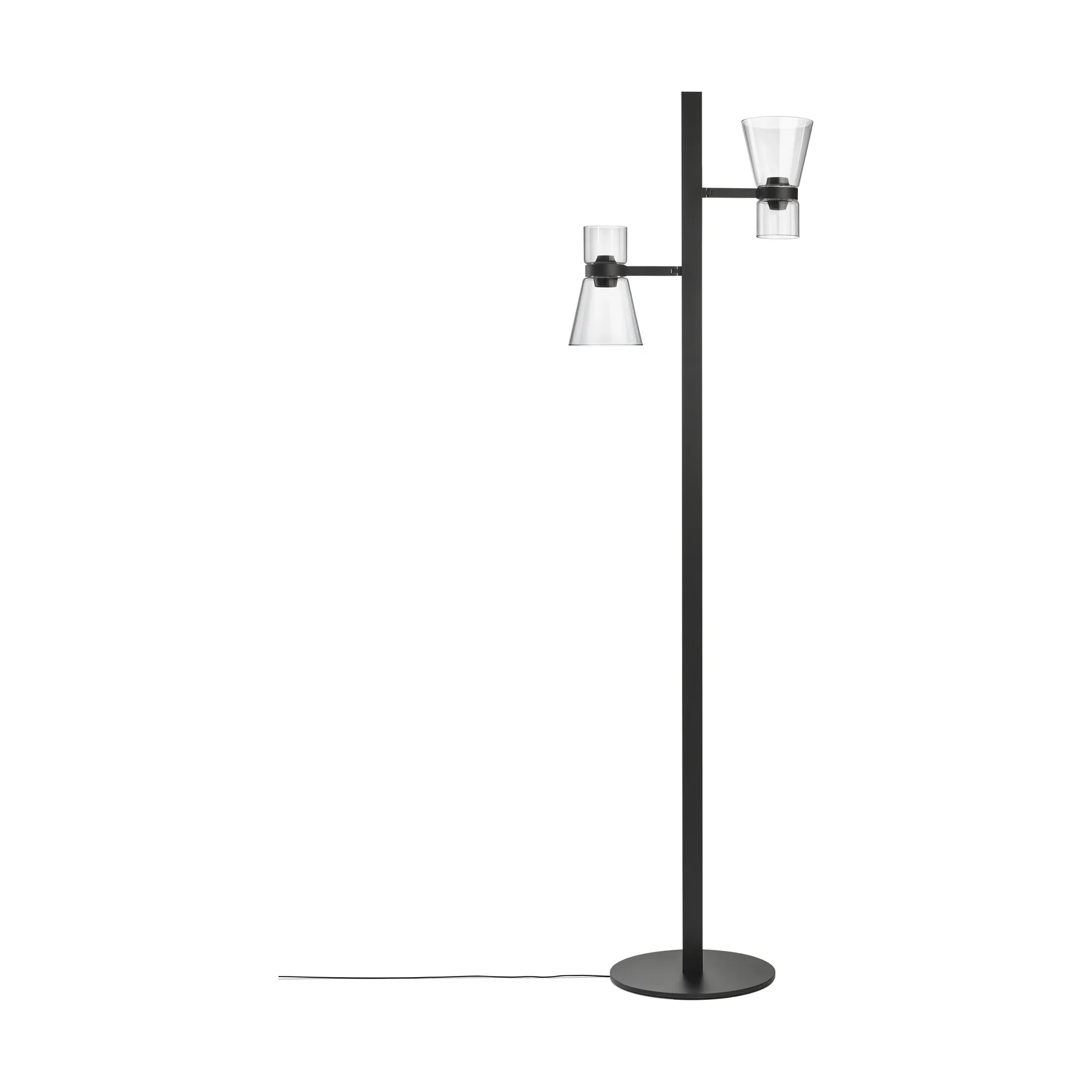 Nocturne F2 cone gulvlampe - Svart,  Flos