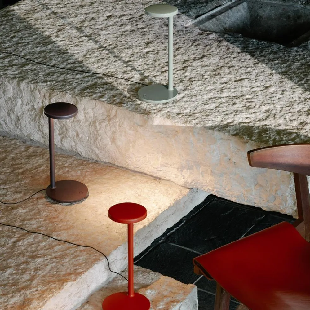 Oblique bordlampe, Antrasitt Flos