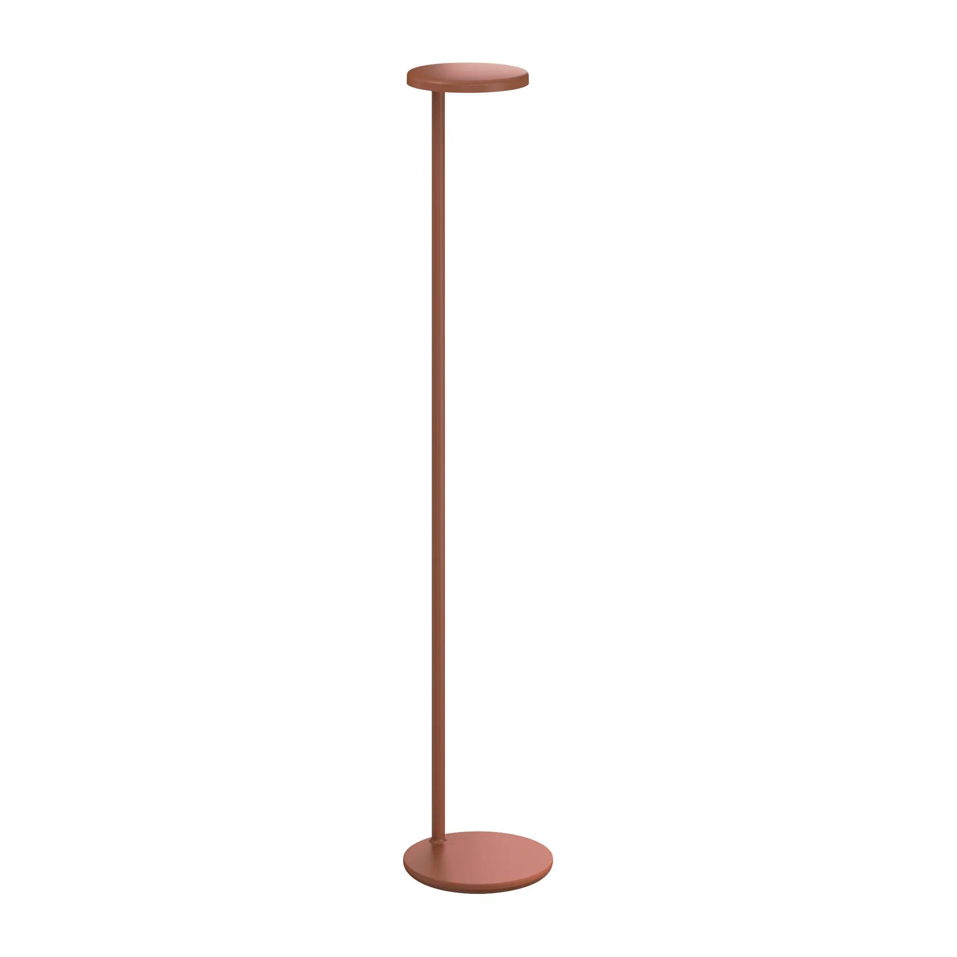 Oblique gulvlampe, Matte rust Flos