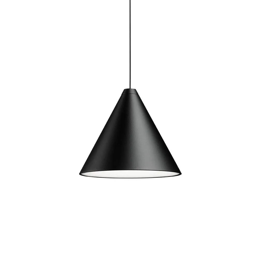 String Light Cone pendel, Svart, 22 m ledning Flos