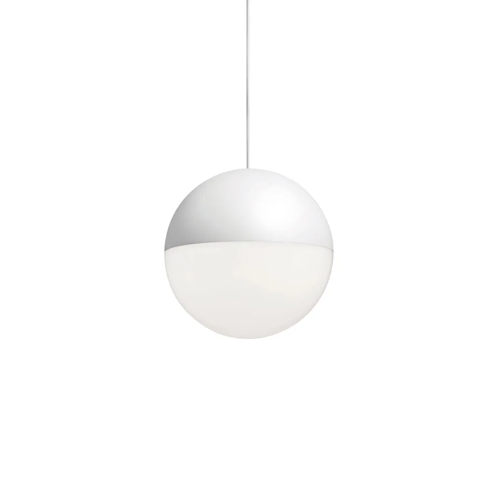 String Light Sphere pendel, Hvit, 12 m ledning Flos