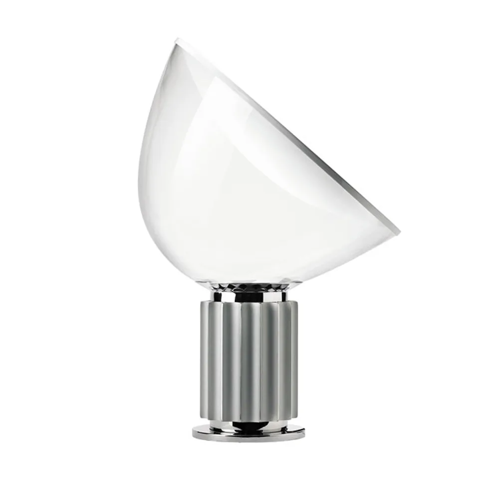 Taccia PMMA bordlampe, Silver, LED Flos