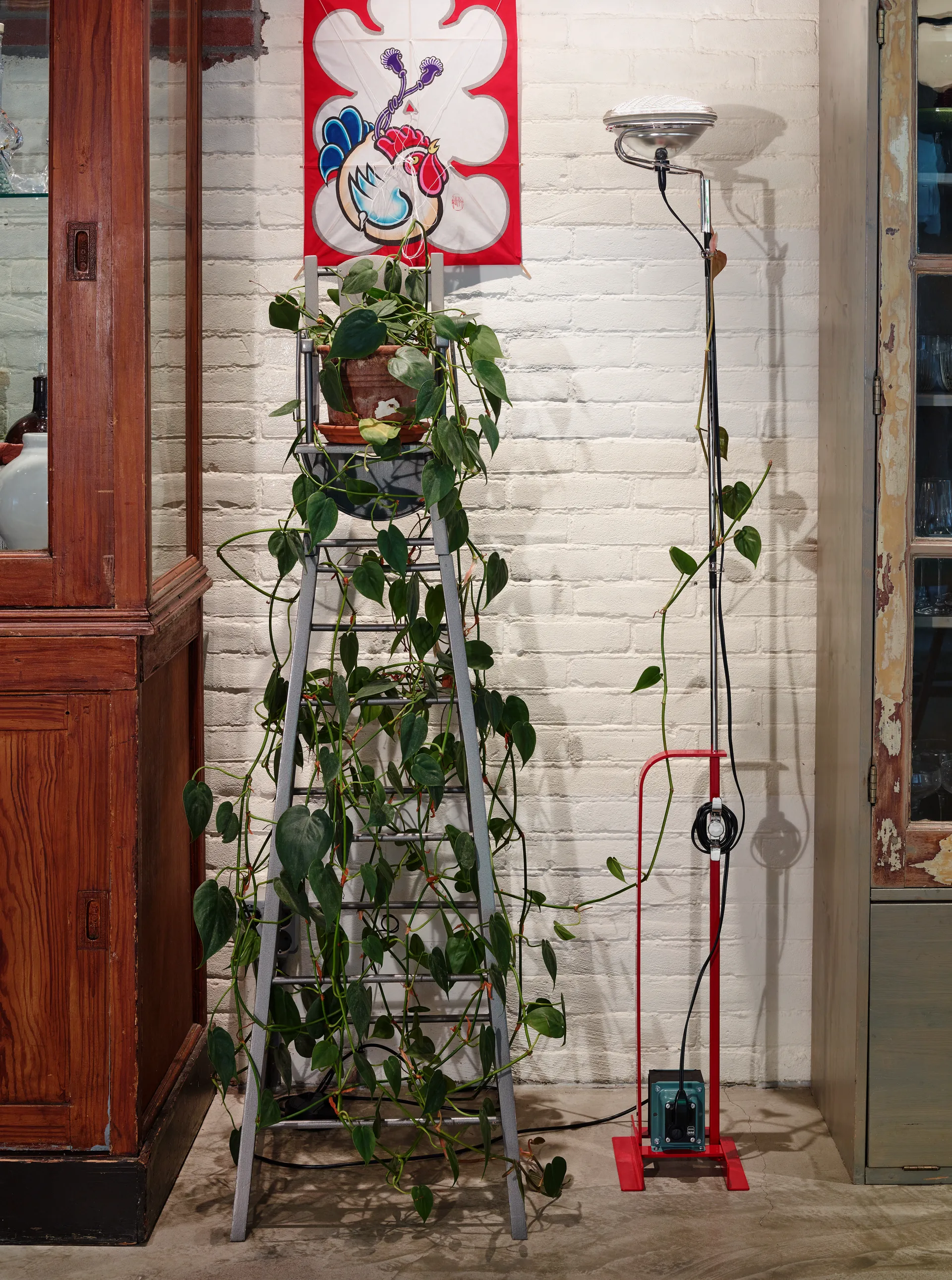Toio Led gulvlampe - Rød (GB),  Flos