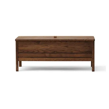 A Line oppbevaringsbenk 111 cm - Røkt eik - Form & Refine