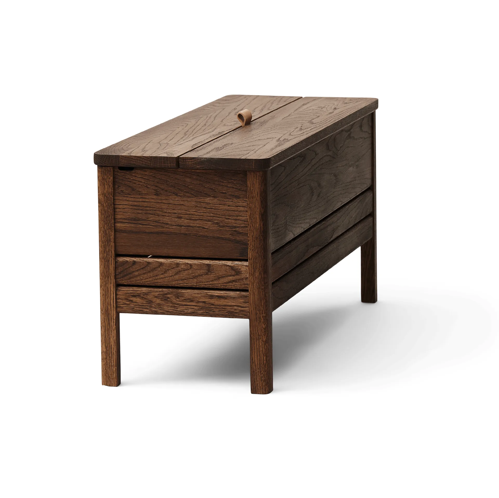A Line oppbevaringsbenk 90 cm, Røkt eik Form & Refine