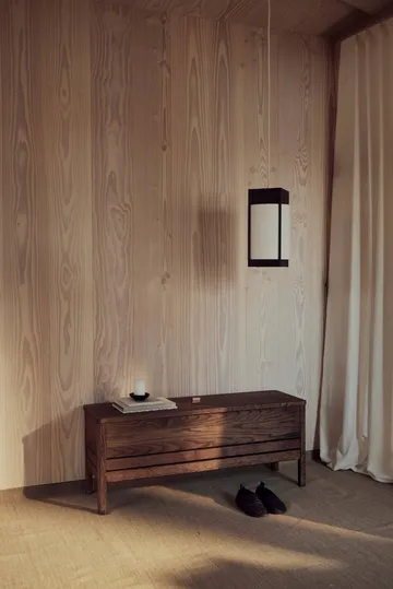Andon pendel - Mørk brun ask, medium - Form & Refine