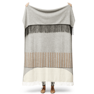 Aymara pledd 130x190 cm - Pattern grey - Form & Refine