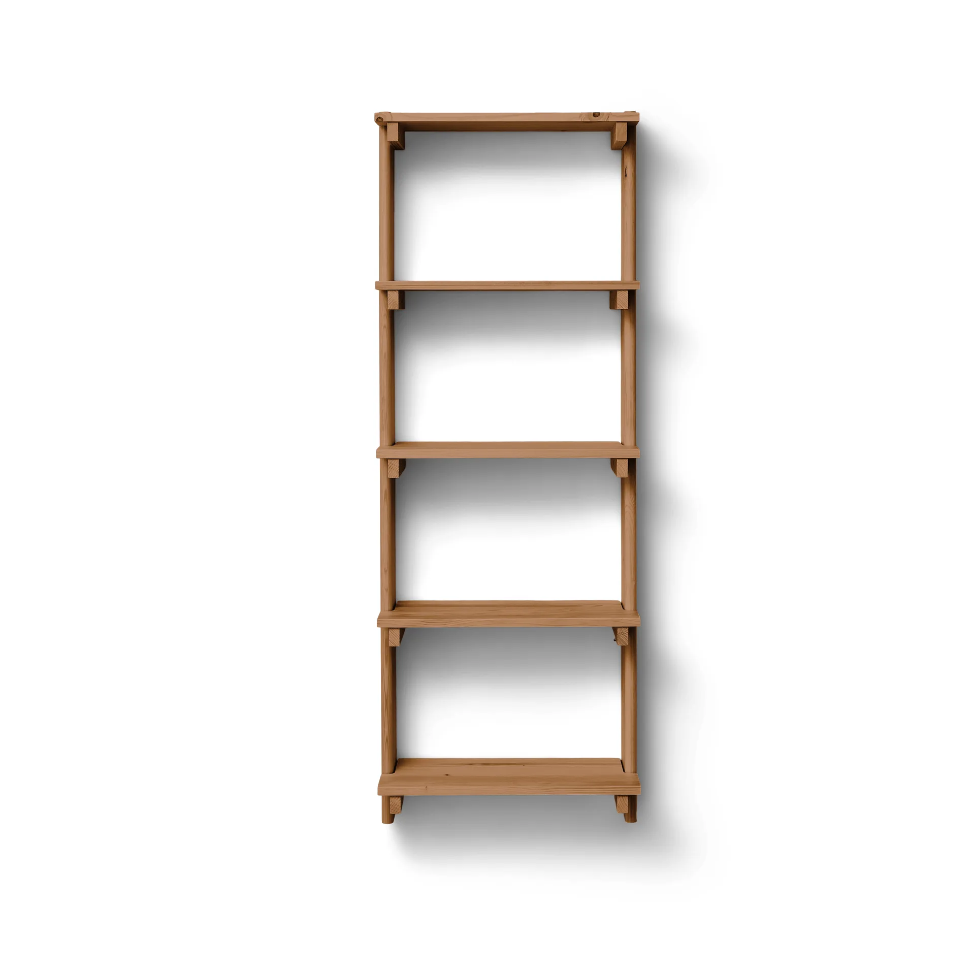 Beam Shelf vegghylle, Deep brown pine, 60x167x25 cm Form & Refine