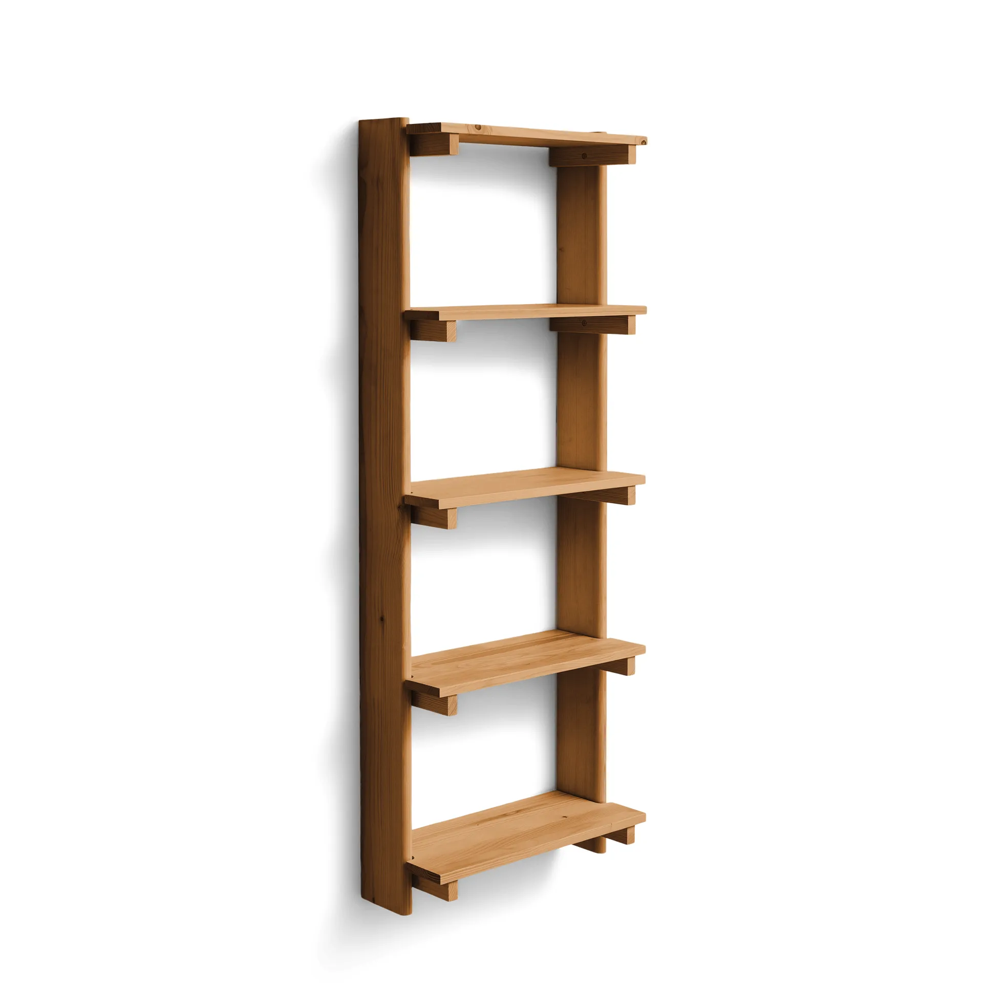 Beam Shelf vegghylle, Deep brown pine, 60x167x25 cm Form & Refine