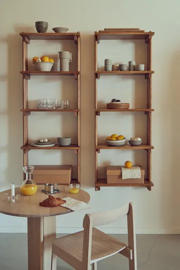 Beam Shelf vegghylle - Deep brown pine, 60x167x25 cm - Form & Refine