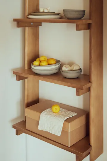 Beam Shelf vegghylle - Deep brown pine, 60x167x25 cm - Form & Refine