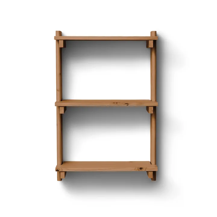 Beam Shelf vegghylle - Deep brown pine, 60x90,5x25 cm - Form & Refine