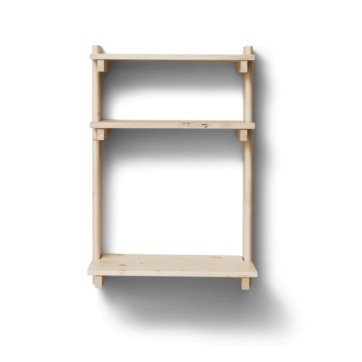 Beam vegghylle med skrivebord - Furu - Form & Refine