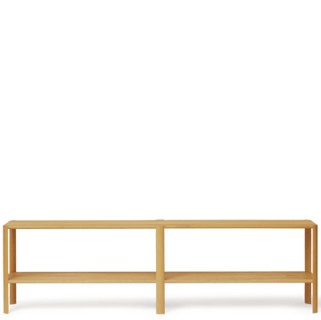 Leaf hylle 2 hyller 57x200 cm - Eik - Form & Refine