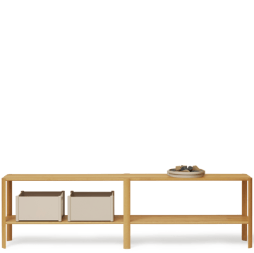 Leaf hylle 2 hyller 57x200 cm - Eik - Form & Refine