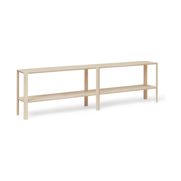 Leaf hylle 2 hyller 57x200 cm - Hvit eik - Form & Refine