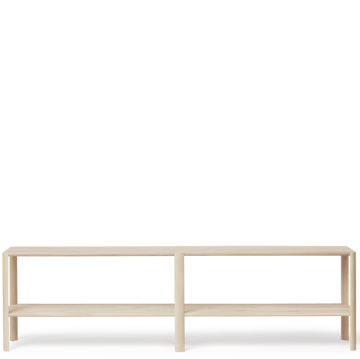 Leaf hylle 2 hyller 57x200 cm - Hvit eik - Form & Refine