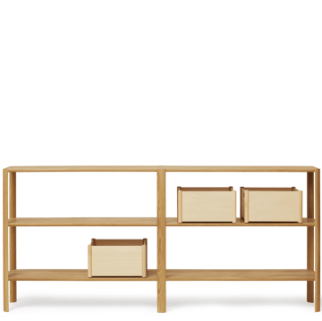 Leaf hylle 3 hyller 92x200 cm - Eik - Form & Refine