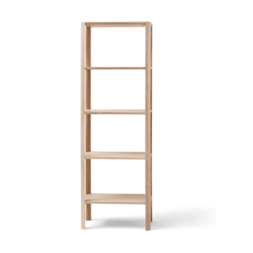 Leaf hylle 5 hyller 55x162 cm - Hvit eik - Form & Refine