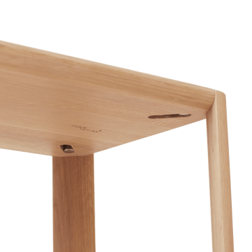 Leaf hylle 5 hyller 55x162 cm - Hvit eik - Form & Refine