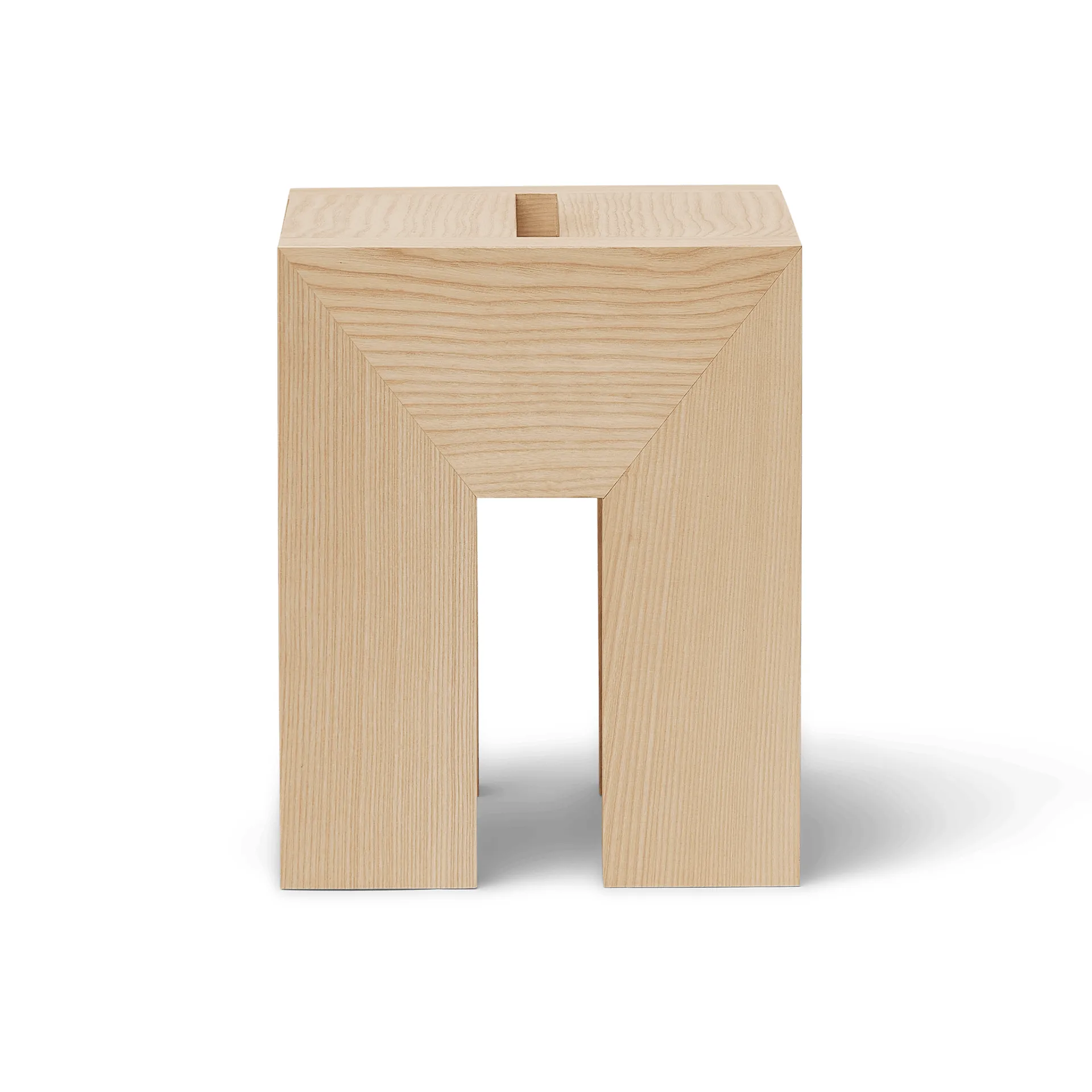 Monolith sidebord, Ask, 29x29x36 cm Form & Refine