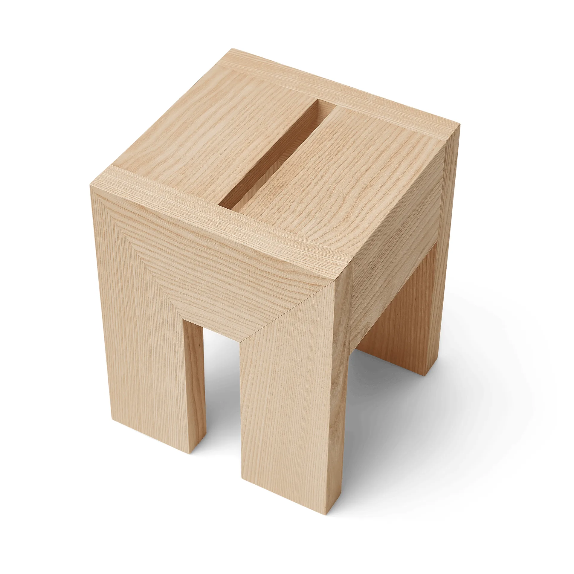 Monolith sidebord, Ask, 29x29x36 cm Form & Refine