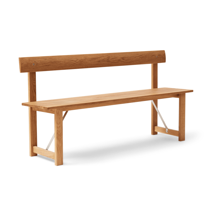 Posisjon benk 155 cm, Eik-stål Form & Refine