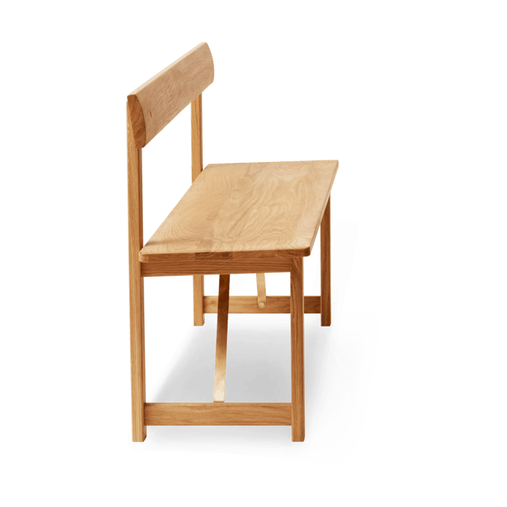 Posisjon benk 155 cm, Eik-stål Form & Refine
