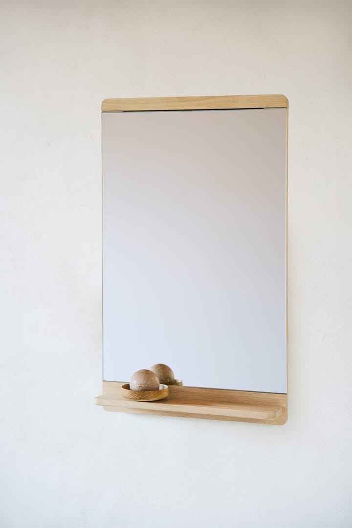 Rim veggspeil 40x68 cm, Hvit eik Form & Refine