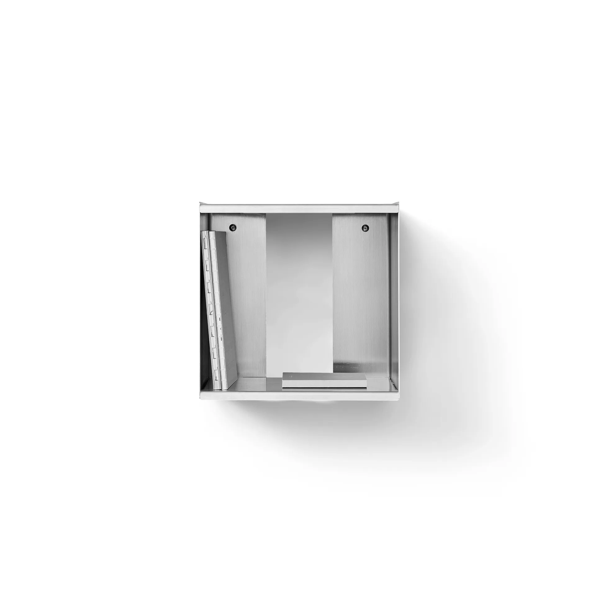 Taper Cube Box vegghylle, Rustfritt stål, 34x35 cm Form & Refine
