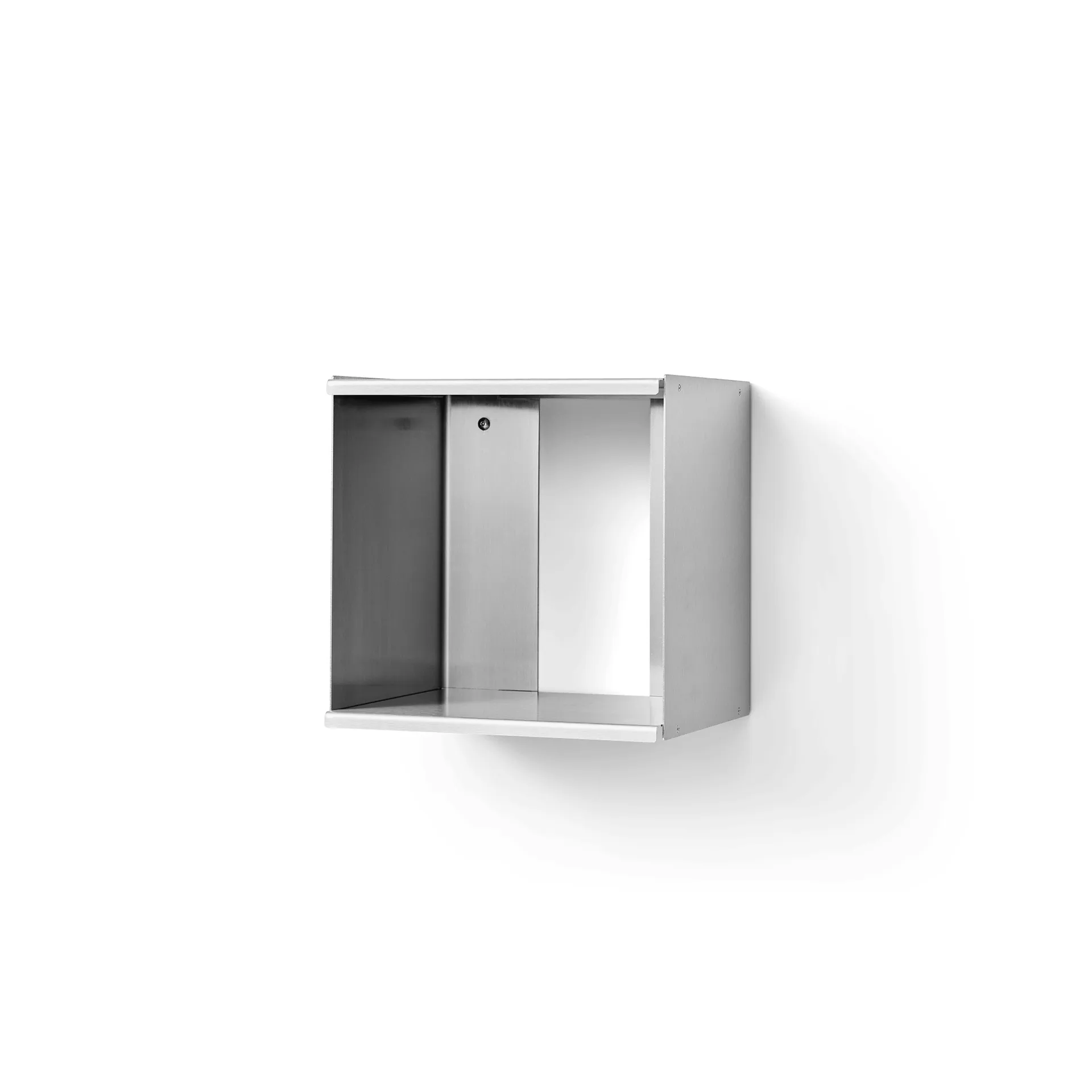 Taper Cube Box vegghylle, Rustfritt stål, 34x35 cm Form & Refine