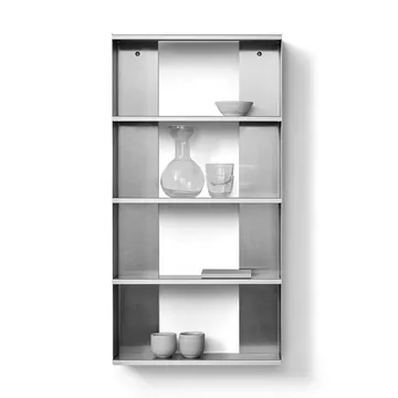 Taper vegghylle - Rustfritt stål, 50x98 cm - Form & Refine