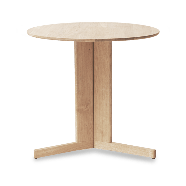 Trefoil spisebord Ø75 cm - Hvit eik - Form & Refine