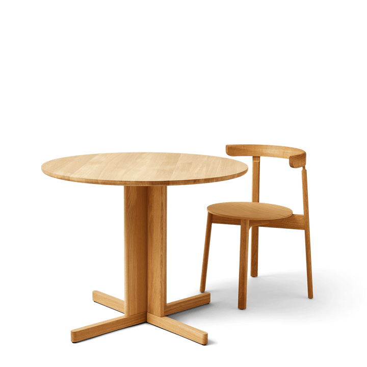 Trefoil spisebord Ø90 cm, Eik Form & Refine
